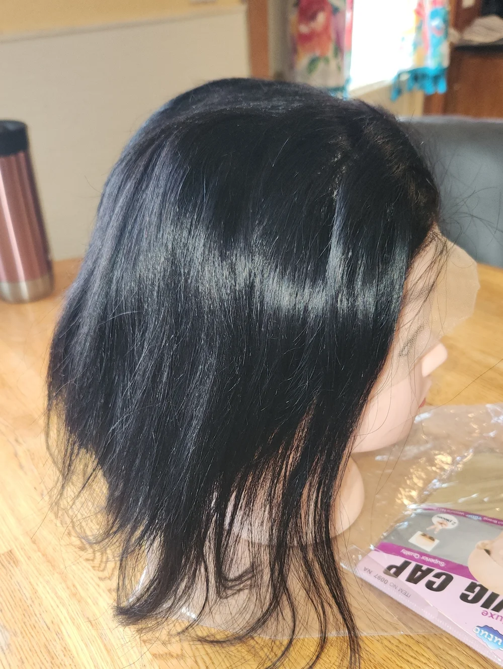 Black 8 Inche Wig